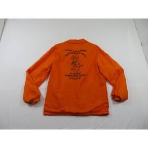 BSA Boyscouts 1982 Camp Geronimo Staff Cub Leader Orange Jacket Sz M